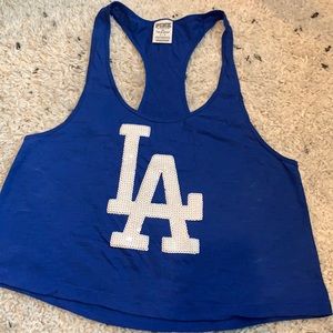 PINK Victoria’s Secret LA Dodgers Racerback Tank